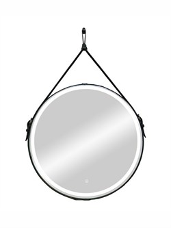CONTINENT Зеркало с подсветкой круглое диаметр 80 см, сенсор, цвет черный - фото 278135