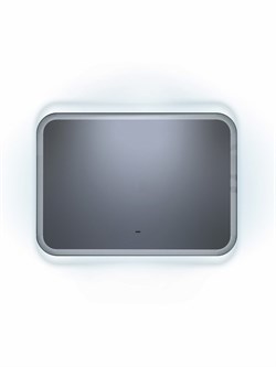 CONTINENT Зеркало с подсветкой прямоугольное (ШxВ) 60x80 см, бесконтактный сенсор, цвет белый - фото 278267