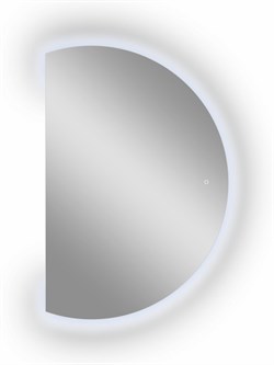 CONTINENT Зеркало с подсветкой полукруглое (ШxВ) 120x80 см, сенсор, цвет белый - фото 278281