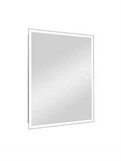 CONTINENT Reflex Зеркальный шкаф с подсветкой прямоугольный (ШxВ) 50x80 см, сенсор, цвет белый - фото 278367