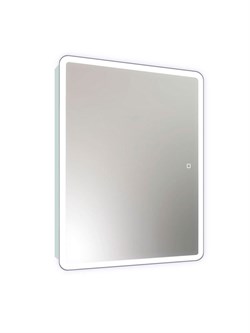 CONTINENT Emotion Зеркальный шкаф с подсветкой прямоугольный (ШxВ) 50x80 см, сенсор, цвет белый - фото 278377