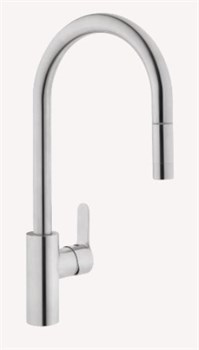VITRA Masterline Смеситель для кухни, с выдвижным изливом, хром A42153EXP - фото 280677