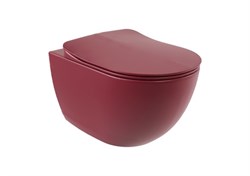 CREAVIT Free Унитаз подвесной безободковый с биде, цвет берри матовый FE322-00BR00E-0000