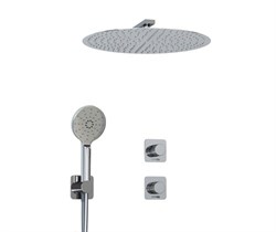 WASSERKRAFT A4651.293.090.117.271.087.127  Встраиваемый комплект для душа с верхней душевой насадкой и лейкой, хром WASSERKRAFT A4651.293.090.117.271.087.127 - фото 284871