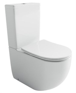 CERAMICA NOVA Metropol Напольный пристенный унитаз смыв Торнадо,  белый CN4001T
