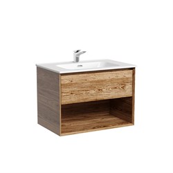 SANCOS Marmi 1.0 Тумба подвесная 690х445х520 c одним ящиком оснащенным доводчиками скрытого монтажа и открытой нишей, дуб чарльстон, арт.MR1.070ECH MR1.070ECH - фото 293662
