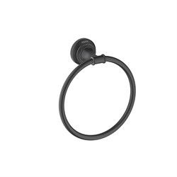 AQUATEK Classic Полотенцедержатель черный матовый AQ4512MB - фото 297750