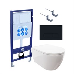 AQUATEK SET ПОЛАРИС (рама Standard INS-0000012+унитаз ПОЛАРИС AQ0700-00 с тонким сиденьем soft-close+ крепеж KKI-0000002 +панель KDI0000017) SET AQUATEK ПОЛАРИС-017 4в1 - фото 299293