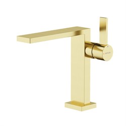 SANCOS Linn Смеситель для раковины, брашированное золото, PVD покрытие, арт. SC9019BG SC9019BG - фото 302294