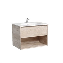 SANCOS Marmi 1.0 Тумба подвесная 690х445х520 c одним ящиком оснащенным доводчиками скрытого монтажа и открытой нишей, дуб галифакс натуральный, арт. MR1.070EG MR1.070EG - фото 302417