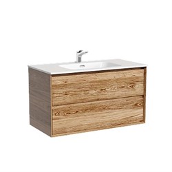 SANCOS Marmi 2.0 Тумба подвесная 890х445х520 с двумя ящиками оснащенными доводчиками скрытого монтажа, дуб чарльстон, арт.MR2.090ECH MR2.090ECH - фото 302423