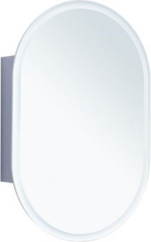 AQUANET Зеркальный шкаф Монте 60 белый, с LED подсветкой AQUANET-344788 - фото 307899