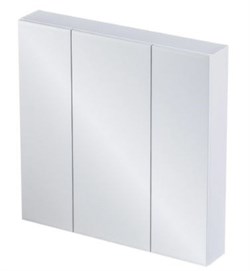 1MARKA Зеркальный шкафчик (ШxВ) 80x80 см, белый У37180 - фото 309727