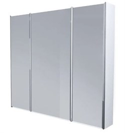 1MARKA Зеркальный шкафчик (ШxВ) 90x80 см, белый У29558 - фото 309743