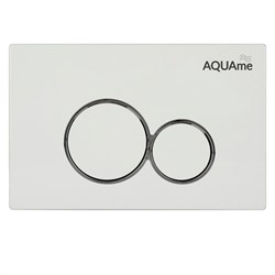 AQUAme Панель смыва для инсталляции, белый AQM4101W - фото 310842