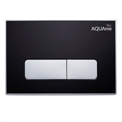 AQUAme Панель смыва для инсталляции акриловая, черный AQM4104B - фото 310862