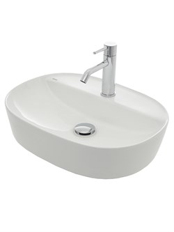 AQUAme Раковина накладная с отверстием под смеситель. 505x385x120, белый AQM5002 - фото 310879