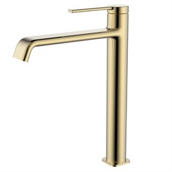 AQUAme Asti Смеситель для раковины однорычажный, Brushed gold AQM6414BG - фото 311442