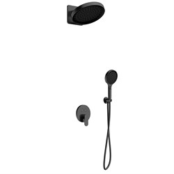 AQUAme Набор для комплектации душа со смесителем, Gun metal AQM8402GM - фото 312017