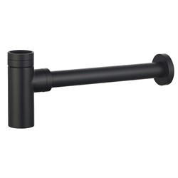 AQUAme Сифон для раковины латунный, Черный матовый AQM7010MB - фото 312079
