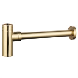AQUAme Сифон для раковины латунный, Glossy gold AQM7010GG - фото 312085