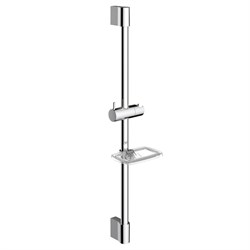AQUAme Душевая штанга 640мм с мыльницей, Хром AQM8203CR - фото 312233