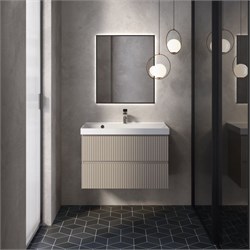 AQUAme "S1" тумба под умывальник подвесная 80 см., цвет бежевый. AQM900180BG - фото 312307