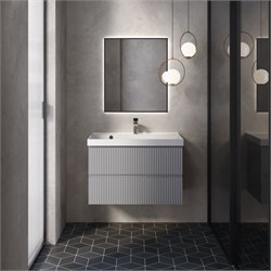 AQUAme "S1" тумба под умывальник подвесная 80 см., цвет серый. AQM900180GM - фото 312311