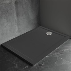 VECONI Pietra Душевой поддон квадратный, 800x800x30, искусственный камень, черный PT-B-8080-RU - фото 312632