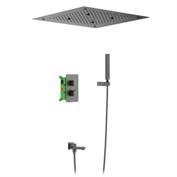 TIMO Душевая система встроенная с термостатом Petruma черное золото (SX-5019/18SM) SX-5019/18SM - фото 312927