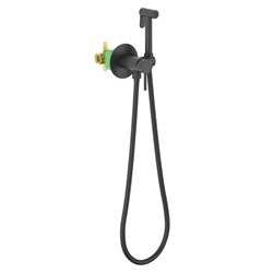 TIMO Смеситель встроенный с гигиеническим душем Saona черный (2338/03SM) 2338/03SM - фото 313026