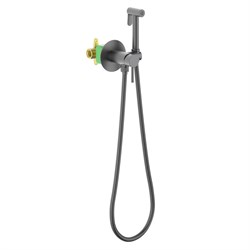 TIMO Смеситель встроенный с гигиеническим душем Saona черное золото (2338/18SM) 2338/18SM - фото 313141