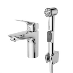 BELBAGNO Due Смеситель для раковины без донного клапана с гигиеническим душем, хром DUE-LVM/HGN-CRM-W0 - фото 313489