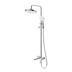 BELBAGNO Albano Душевая стойка со смесителем и изливом, хром ALBANO-VSCM-CRM - фото 313507