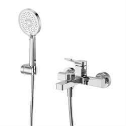 BELBAGNO Albano Смеситель для ванны и душа в комплекте с ручным душем, шлангом и держателем, хром ALBANO-VASM-CRM - фото 313516