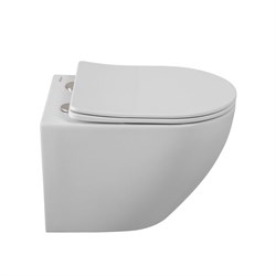 BELBAGNO Sfera-R Унитаз подвесной безободковый  со смывом "Торнадо", с сиденьем дюропласт soft close, белый BB046CH-TOR/SC - фото 313767