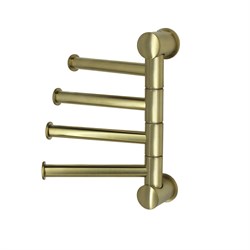 WASSERKRAFT K-1054BRUSHED GOLD Держатель полотенец четверной, золото WASSERKRAFT 1054BG - фото 314045