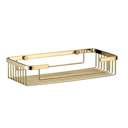 WASSERKRAFT K-722BRUSHED GOLD Полка металлическая, золото WASSERKRAFT 722BG - фото 314073