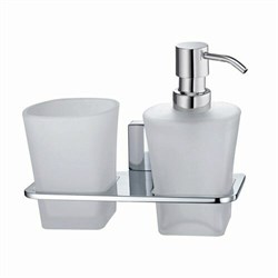 WASSERKRAFT Leine K-5089 Держатель стакана и дозатора, хром WASSERKRAFT 5089 - фото 314632