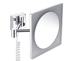 WASSERKRAFT K-1008 Зеркало с LED-подсветкой, 3-х кратным увеличением, хром WASSERKRAFT 1008 - фото 314740