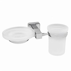 WASSERKRAFT Lippe K-6526 Держатель стакана и мыльницы, хром WASSERKRAFT 6526 - фото 315046