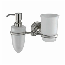 WASSERKRAFT Ammer K-7089 Держатель стакана и дозатора, никель WASSERKRAFT 7089 - фото 315207