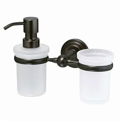 WASSERKRAFT Isar K-7389 Держатель стакана и дозатора, темная бронза WASSERKRAFT 7389 - фото 315329