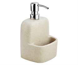 WASSERKRAFT K-8499 Дозатор с емкостью для губки, бежевый WASSERKRAFT 8499 - фото 315547