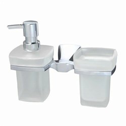 WASSERKRAFT Wern K-2589 Держатель стакана и дозатора, хром WASSERKRAFT 2589 - фото 315622
