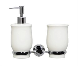 WASSERKRAFT K-24289 Держатель стакана и дозатора, хром WASSERKRAFT 24289 - фото 315752