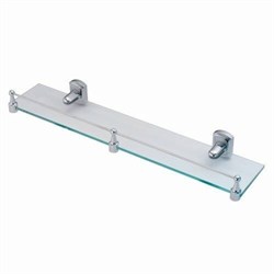WASSERKRAFT Oder K-3044 Полка стеклянная с бортиком, хром WASSERKRAFT 3044 - фото 315892