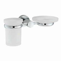 WASSERKRAFT Donau K-9426 Держатель стакана и мыльницы, хром WASSERKRAFT 9426 - фото 315915