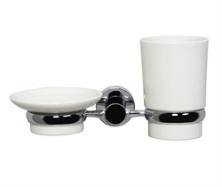 WASSERKRAFT K-28226 Держатель стакана и мыльницы, хром WASSERKRAFT 28226 - фото 315931