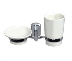 WASSERKRAFT K-28126 Держатель стакана и мыльницы, хром WASSERKRAFT 28126 - фото 316002